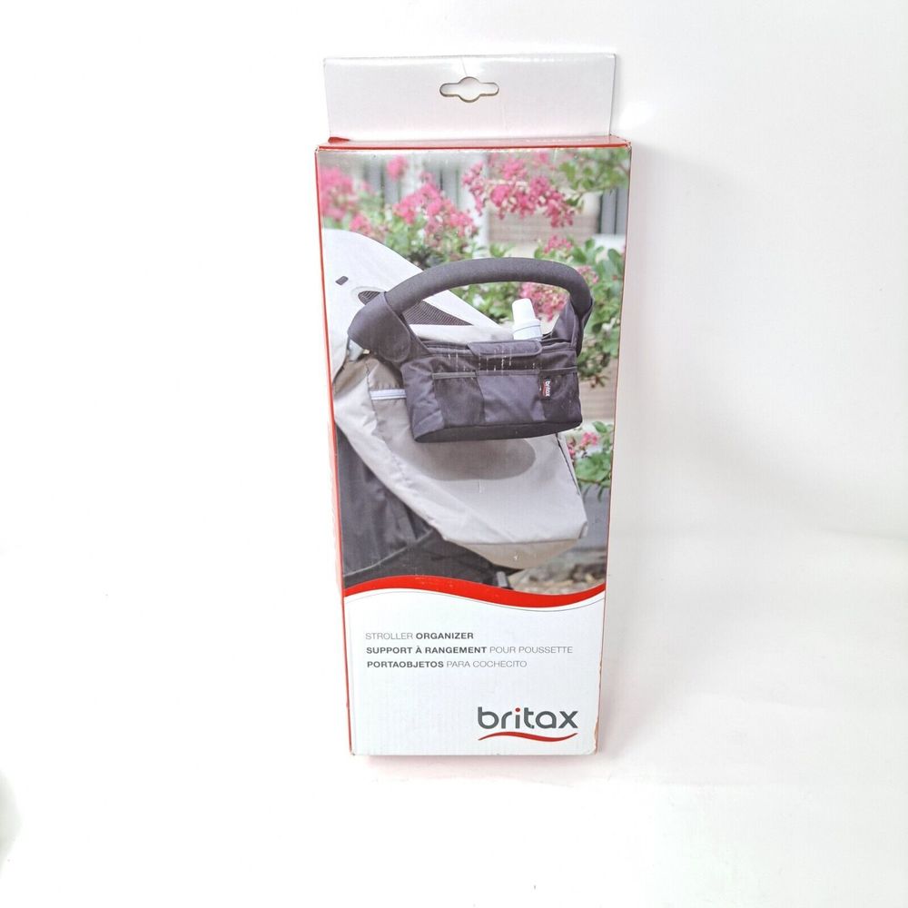 NIB Britax Stroller Organizer w/ Insulated Cup Holders Large Center Compartment